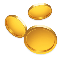 Monedas callendo