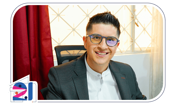 Hombre trabajador de la empresa Home