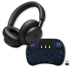 Audífonos Diadema y Teclado para Smart TV