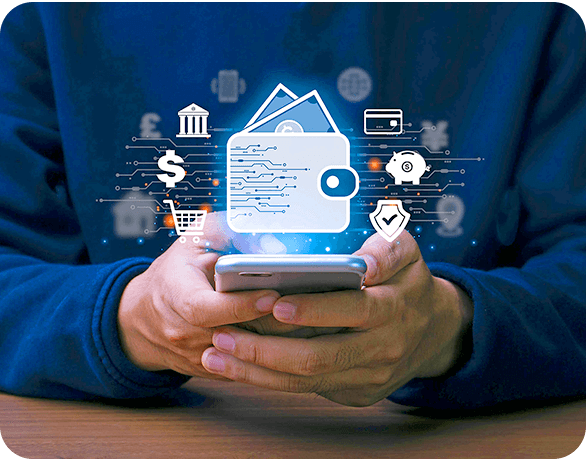 Empresario con un celular