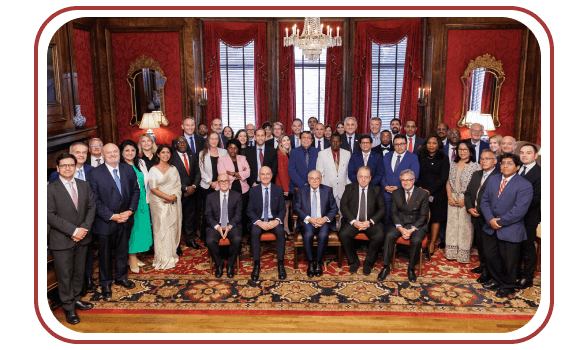 Invitados a la ceremonia de premiación en el Metropolitan Club de Washington, D.C.