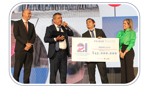 Ganador en la categoría Pequeña Empresa del Premio a la Excelencia en su edición 21