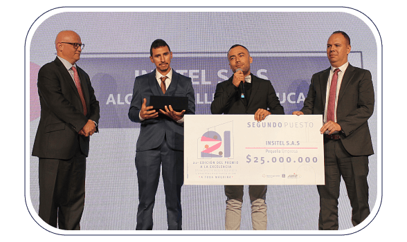 Segundo lugar en la categoría Pequeña Empresa del Premio a la Excelencia en su edición 21