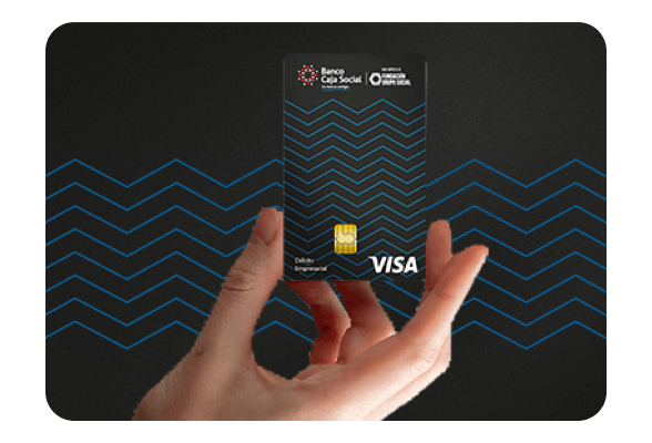 Tarjeta débito empresarial del Banco Caja Social