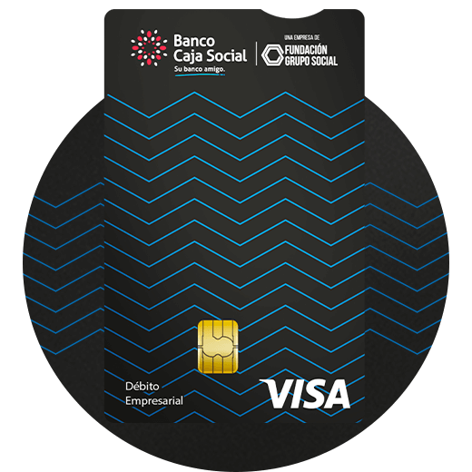 Tarjeta débito empresarial del Banco Caja Social