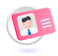 Vector de un documento de identidad