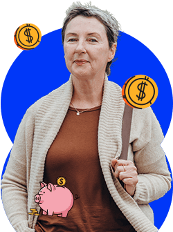 Mujer pensionada solicitando su nuevo CDT con el Banco Caja Social