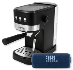 Parlante JBL y Cafetera Espresso