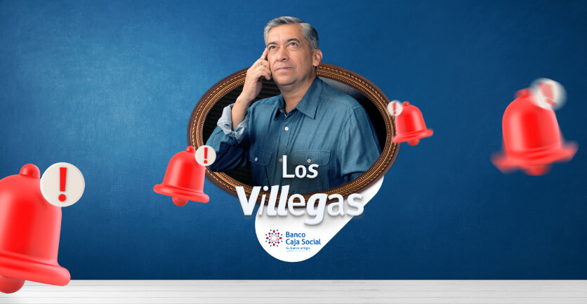 Don Jose Villegas recordando si esta al día con sus obligaciones