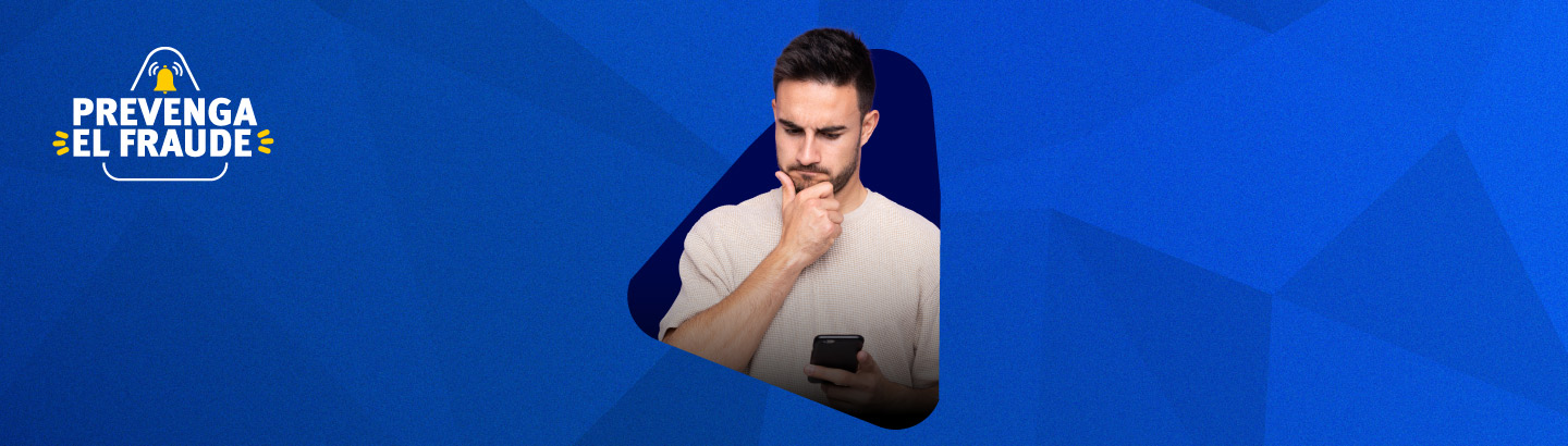 Joven preocupado por sus datos personales