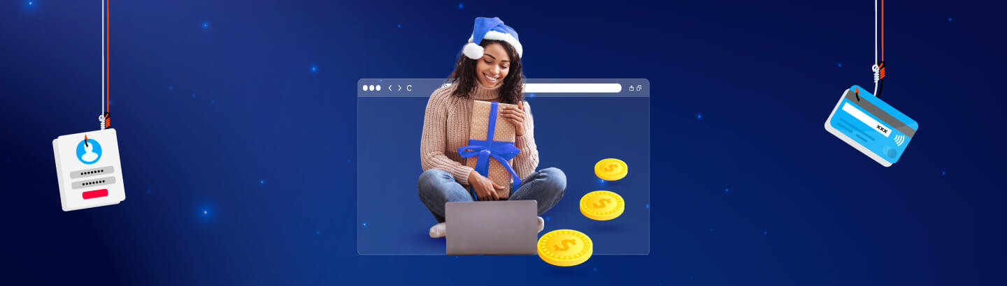 Mujer feliz sosteniendo en sus brazos un regalo