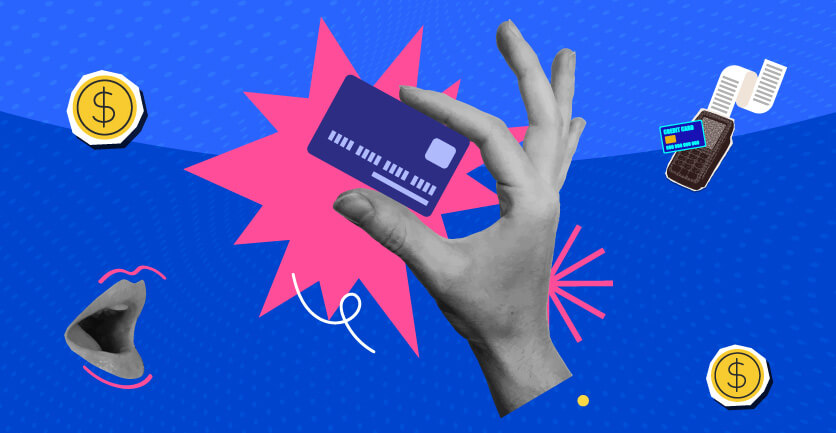 Mano sosteniendo una tarjeta