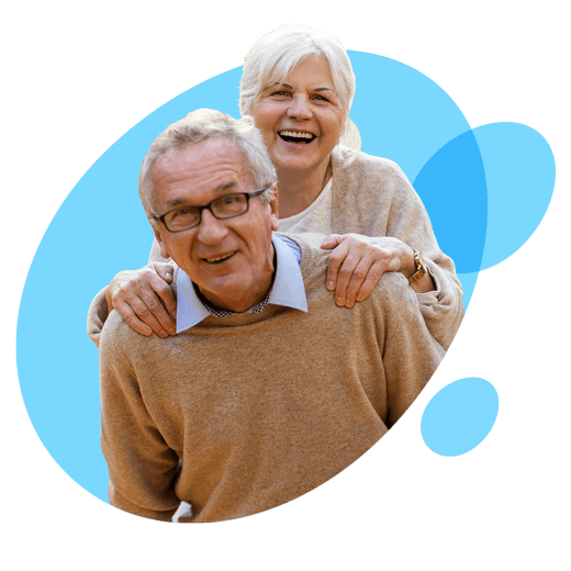 Pareja con cuenta de ahorro para pensionados