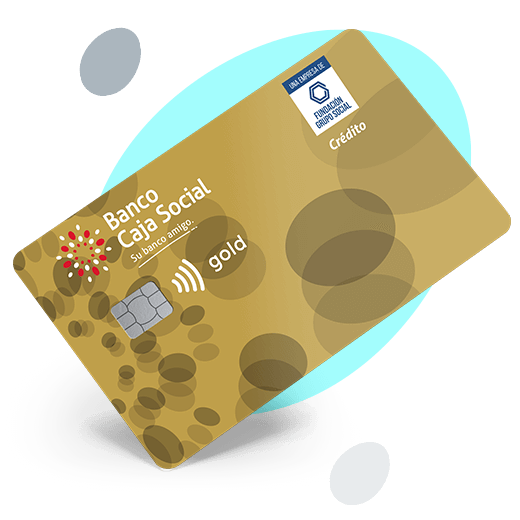 Tarjeta de crédito oro del Banco Caja Social