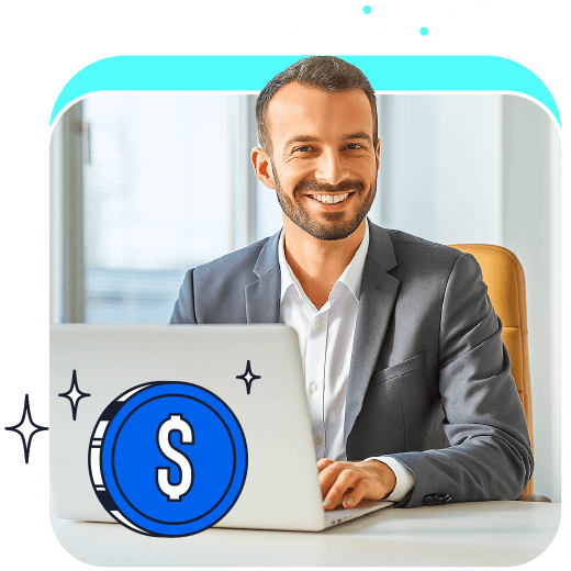 Empresario realizando sus pagos mediante PSE